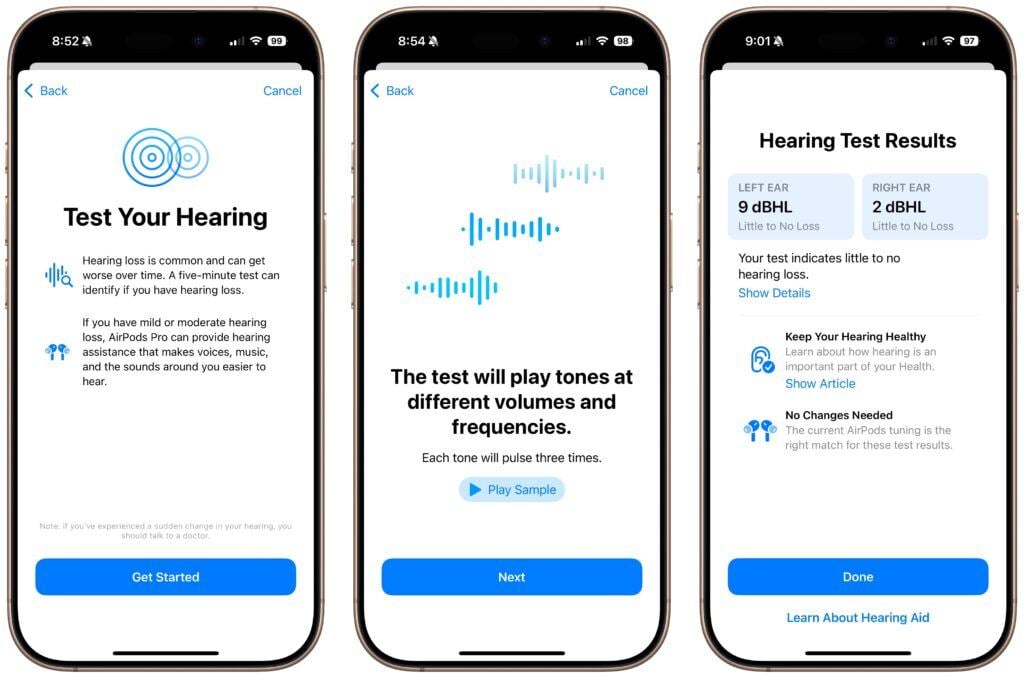 AirPods Pro 2 Hearing Test