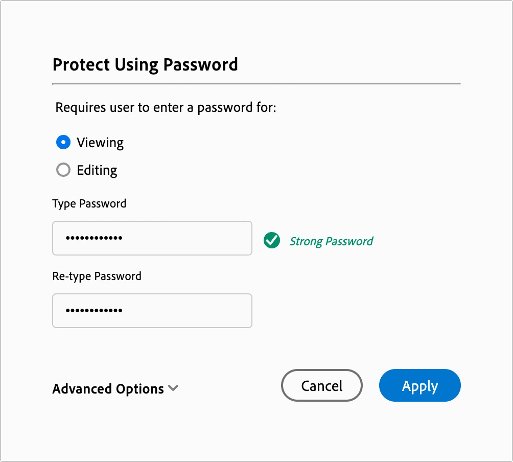 Acrobat Protect Using Password