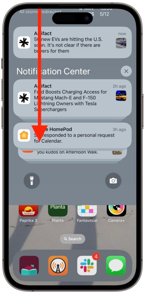 View notifications on your iPhone