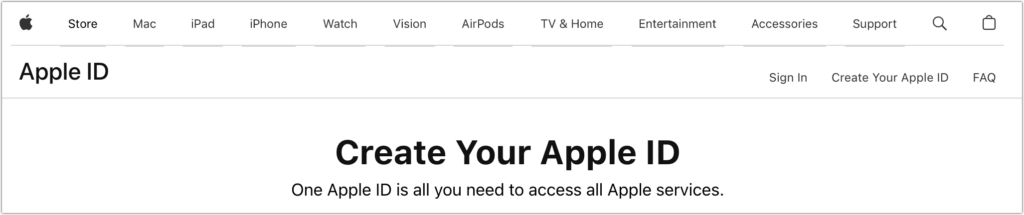 Create Apple ID