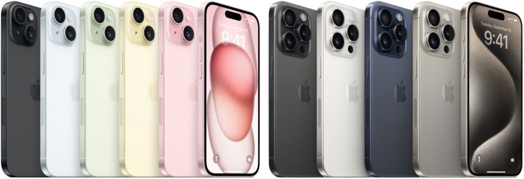 iPhone 15 colors