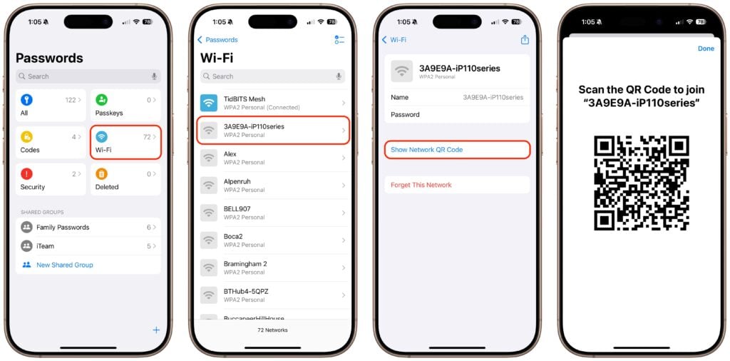 Password Wi-Fi QR Code