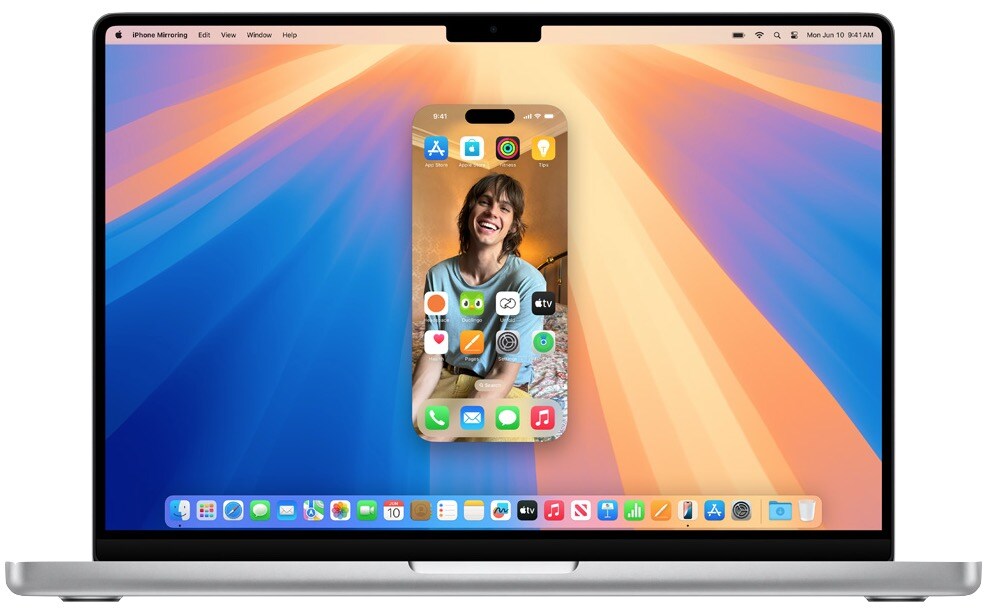 iPhone mirroring using Sequoia OS