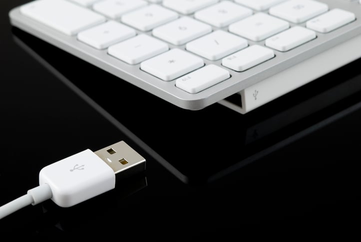 USB white keyboard