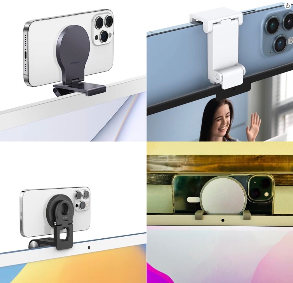 iPhone camera mounts to use as a web camera